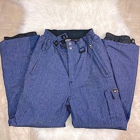 Weatherproof 32* ski pants unisex Lg 14/16 blue ⛷️🎿 - Picture 2 of 9